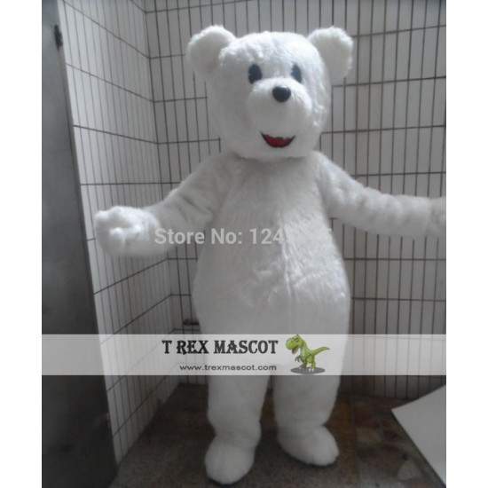 White Polar Bear Mascot Costume Adult Bear Costume