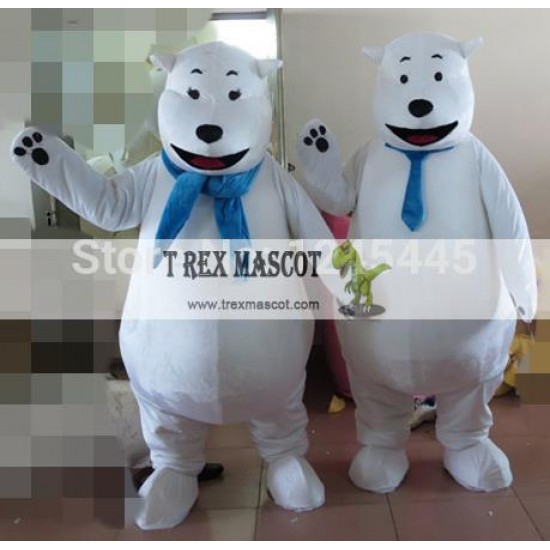 Big Polar Bear Mascot Costume For Adults