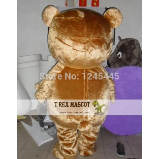 Big Head Fat Teddy Bear Mascot Costume For Adult