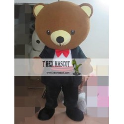 Adult Wedding Bear Mascot Costume