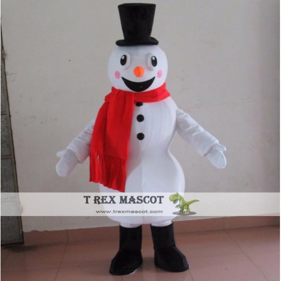 Christmas Snowman Mascot Costume Adult Snowman Mascot Costume