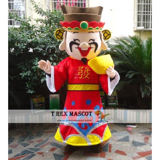 Chinese New Year The God Of Fortune Mascot Costume For Adult