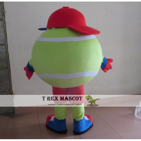 Colorful Mascot Tennis Ball Tennis Ball Mascot Costume For Adults