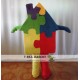 Building Block House Mascot Costume For Adults