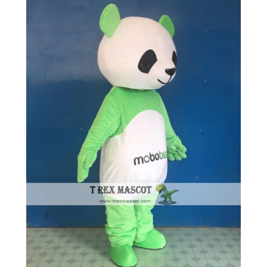 Green Panda Mascot Costume Adult Panda Mascot