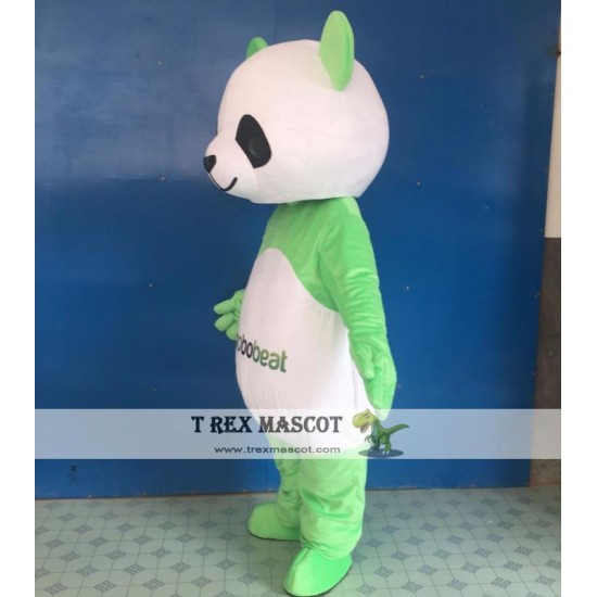 Green Panda Mascot Costume Adult Panda Mascot