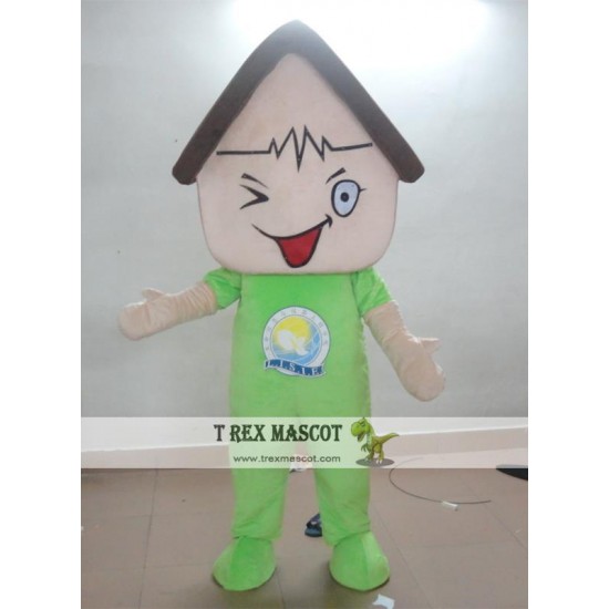 Adult Happy House Mascot Costume