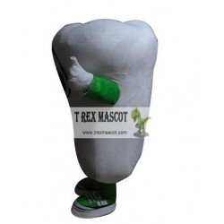 Adult Tooth Guards Mascot Costume With Shield