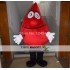 Adult Red Blood Mascot Costume