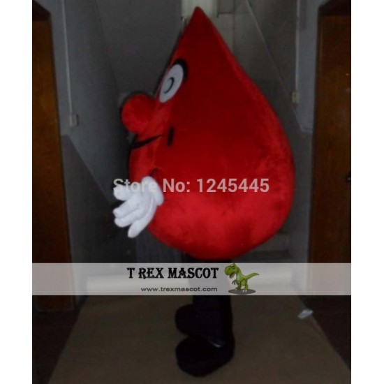 Adult Red Blood Mascot Costume