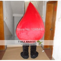 Adult Red Blood Mascot Costume