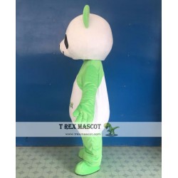 Green Panda Mascot Costume Adult Panda Mascot