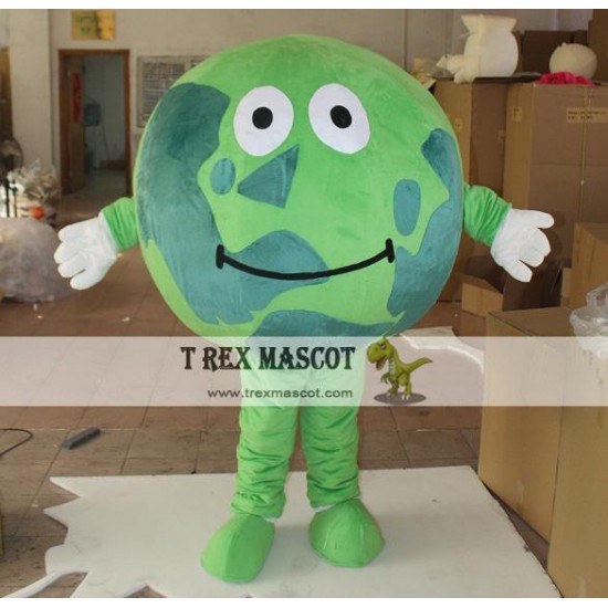 Green Earth World Global Mascot Costume For Adult