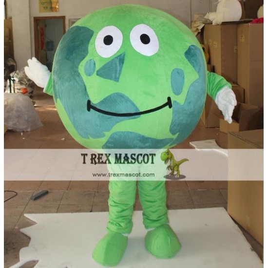 Green Earth World Global Mascot Costume For Adult