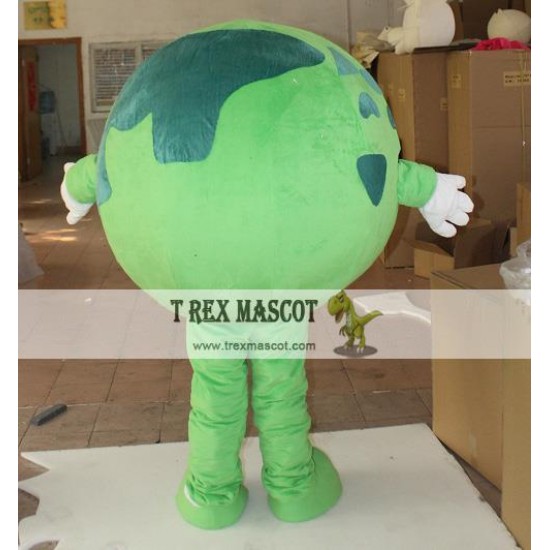 Green Earth World Global Mascot Costume For Adult