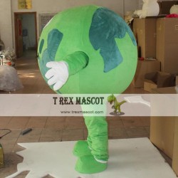 Green Earth World Global Mascot Costume For Adult