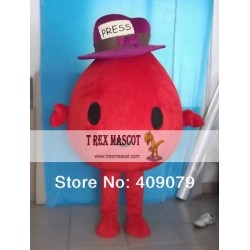 Adult Red Ball Mascot Costume