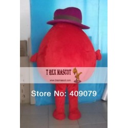 Adult Red Ball Mascot Costume