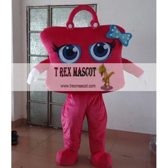 All Pink Handbag Mascot Costume Handbag Mascot For Adults