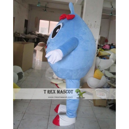 All Blue Ball Mascot Costume Adult Ball Mascot