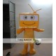 Funny Mascot Costume Plush Yellow Tv Costume For Adult