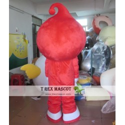 Red Water Drop Mascot Costume Adult Blood Mascot Costume