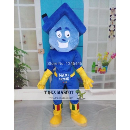 Good Version House Costume Flexible Walking Adult House Mascot Costume