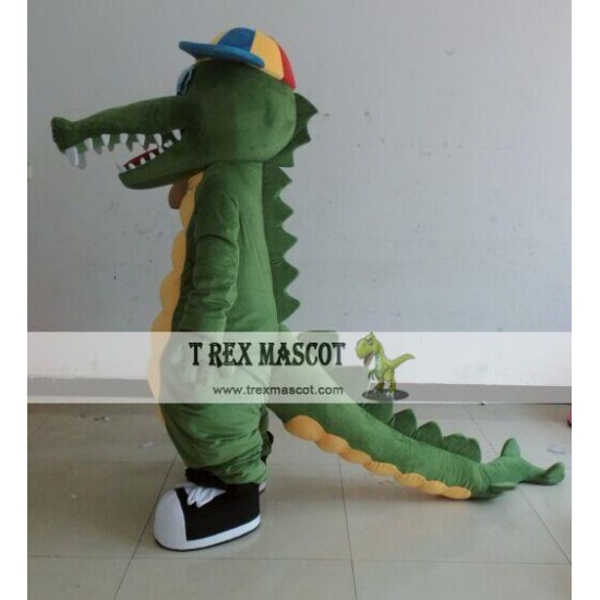 Green Crocodile Mascot Costume For Adults Crocodile Mascot Costume