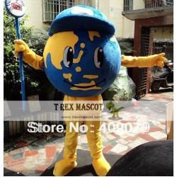 Adult Earth Costume World Mascot Costume Blue Globe Mascot Costume