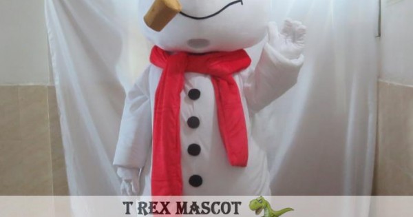 Frosty Snowman Mascot Costume Adult Frosty Snowman Costume