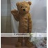 Furry Little Brown Bear Mascot Costume For Adult