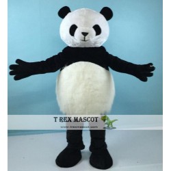 Furry Big Belly Adult Panda Mascot Costume