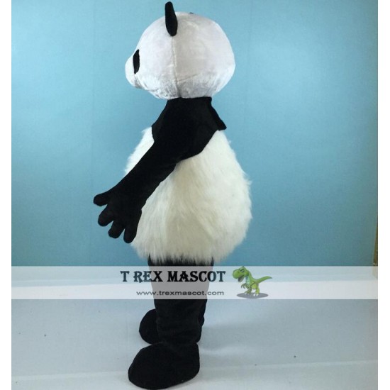 Furry Big Belly Adult Panda Mascot Costume