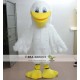 Furry White Adult Pelican Mascot Costume