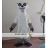 Furry White Badger Mascot Costume For Adult