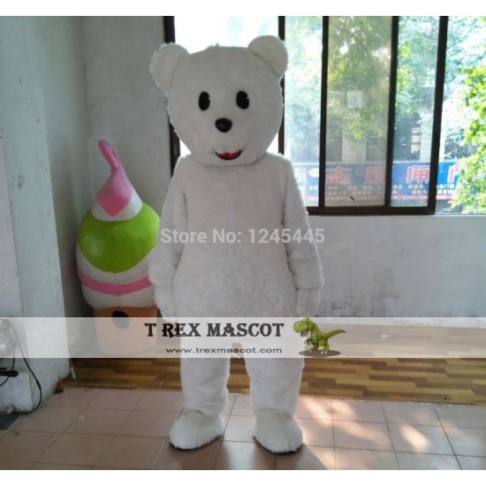 Popular Anime Mascot Costume Adult White Bear Costume