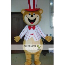 Circus Teddy Bear Mascot Costume For Adult