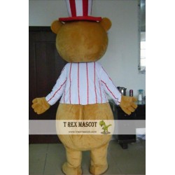 Circus Teddy Bear Mascot Costume For Adult