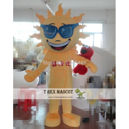 Adult Laughing Sun Mascot Costume