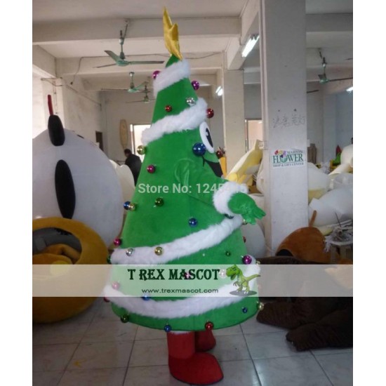 Adult Christmas Tree Mascot Costume