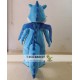 Adult Blue Dinosaur Mascot Costume With Wings And Long Tail