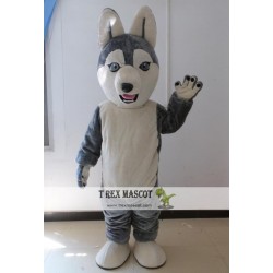 Grey Wolf Adult Fur Mascot Costume