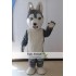 Grey Wolf Adult Fur Mascot Costume