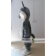 Grey Wolf Adult Fur Mascot Costume