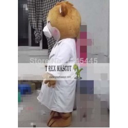 Adult Doctor Bear Mascot Costume