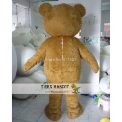 Brown Teddy Bear Mascot Costume Teddy Bear Mascot For Adults