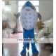 Blue Puffer Fish Mascot Costume Puffer Fish Mascot For Adults