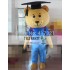 Graduate Bear Mascot Costume For Adults Bear Mascot