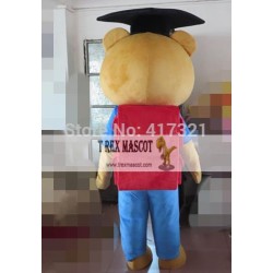 Graduate Bear Mascot Costume For Adults Bear Mascot