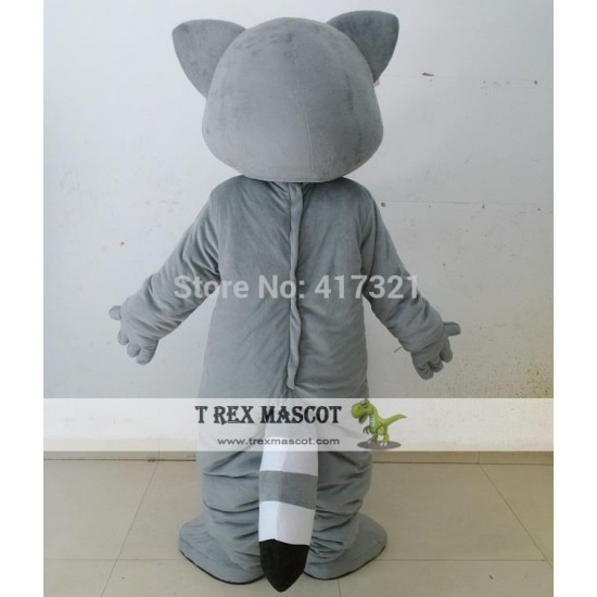 Grey Racoon Mascot Costume For Adults Racoon Mascot Costume